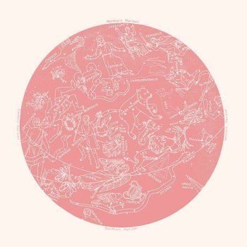 zodiac constellation print rose quartz