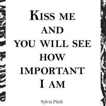 literary quote kiss print