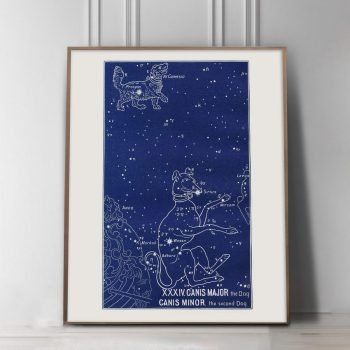 dog constellation print