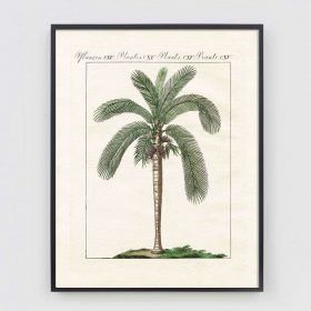 vintage deco palm tree