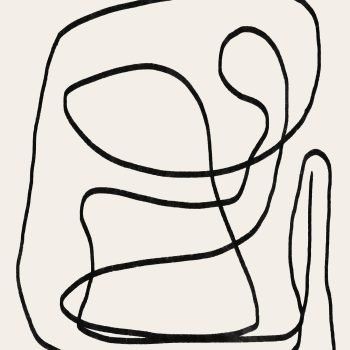 minimal abstract line drawing