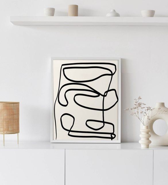 minimalist abstract art print