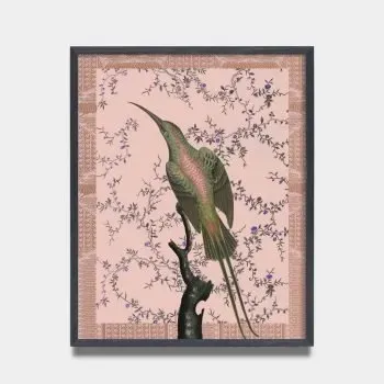 hummingbird decorative print