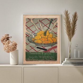 kitchen decor with potatoes