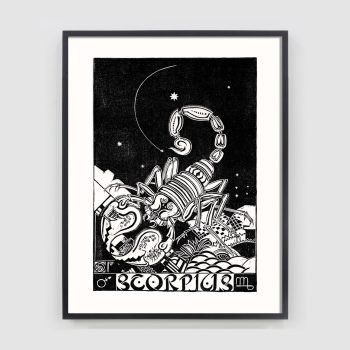 Scorpio zodiac astrology print