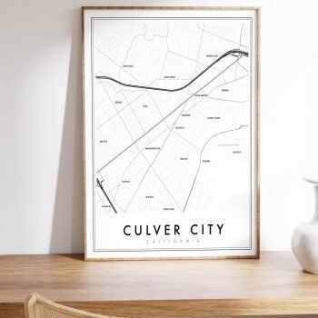 culver city map print